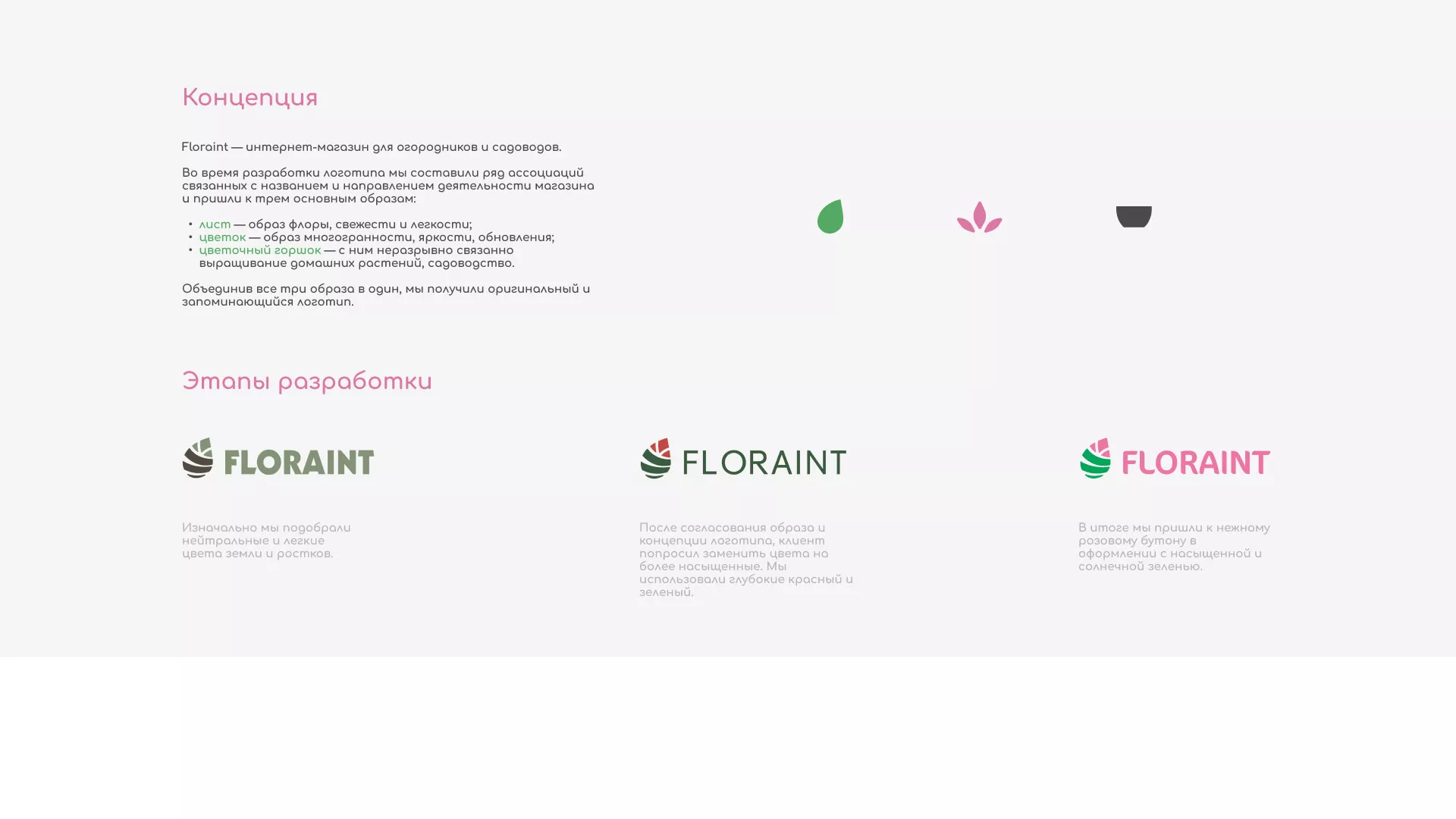 Создание логотипа и интернет-магазина «FLORAINT» в Беслане